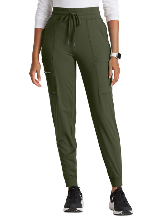 Women's Five-Pocket Pro Jogger Scrub Pant - BOP631 - Olive