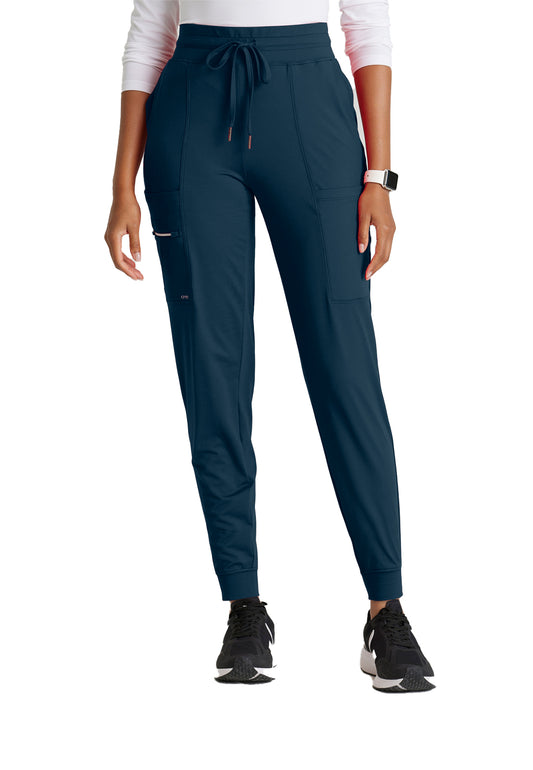 Women's Five-Pocket Pro Jogger Scrub Pant - BOP631 - Steel