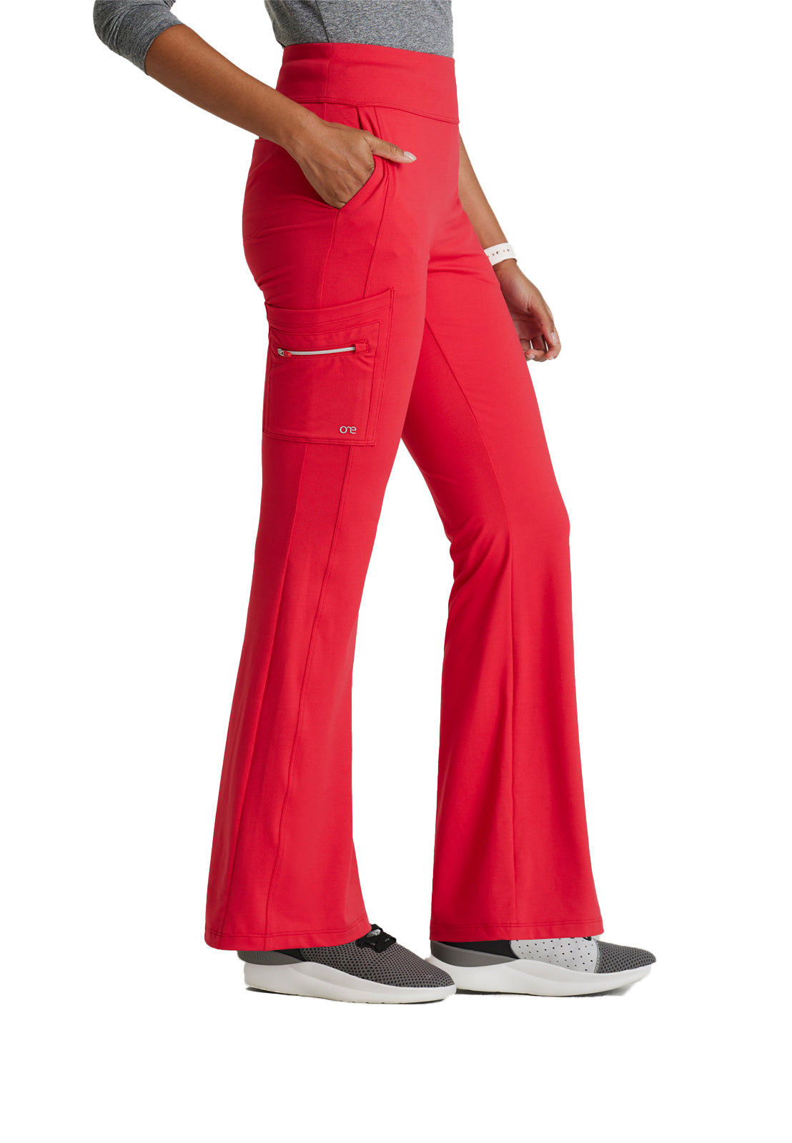 Women's 7 Pocket High-Rise Fit and Flare Scrub Pant