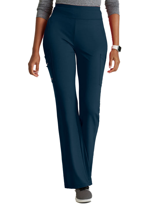 Women's Seven-Pocket Flare Leg Sprint Scrub Pant - BOP645 - Steel