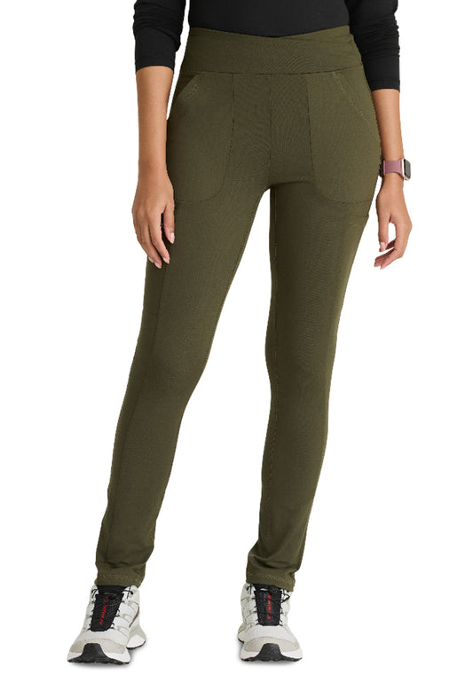 Women's Six-Pocket Strive Legging Scrub Pant - BOP700 - Olive
