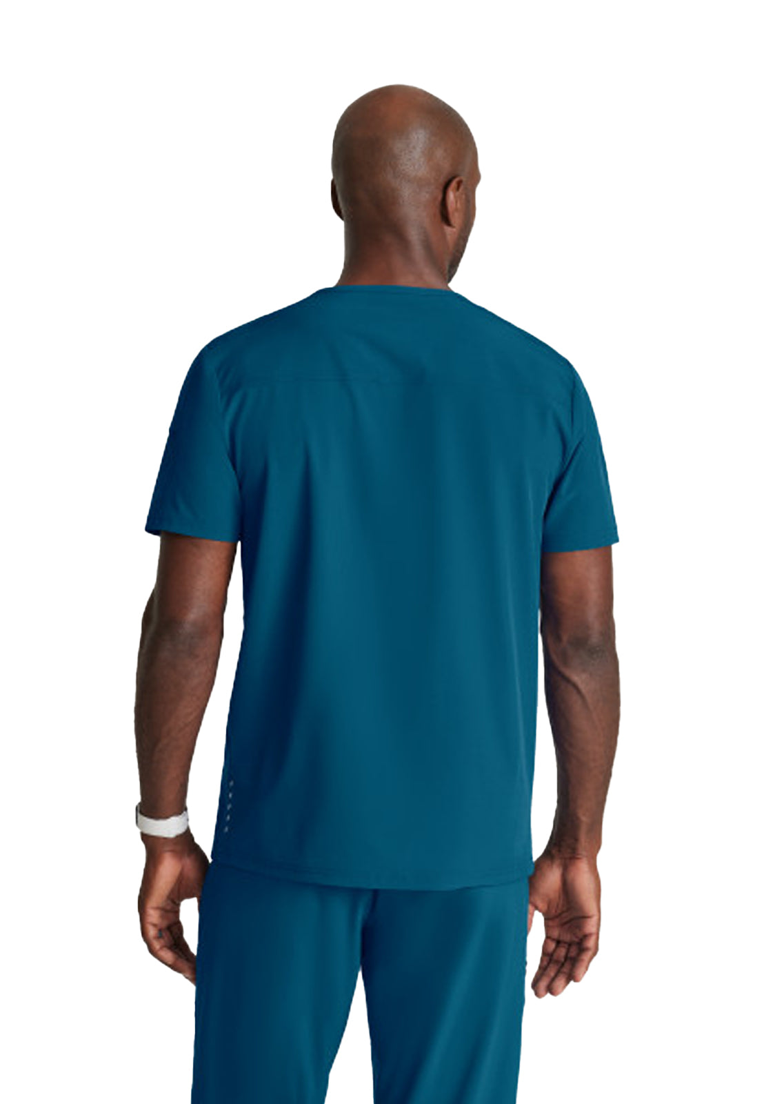 Men's Two-Pocket Ribbed V-Neck Velocity Scrub Top