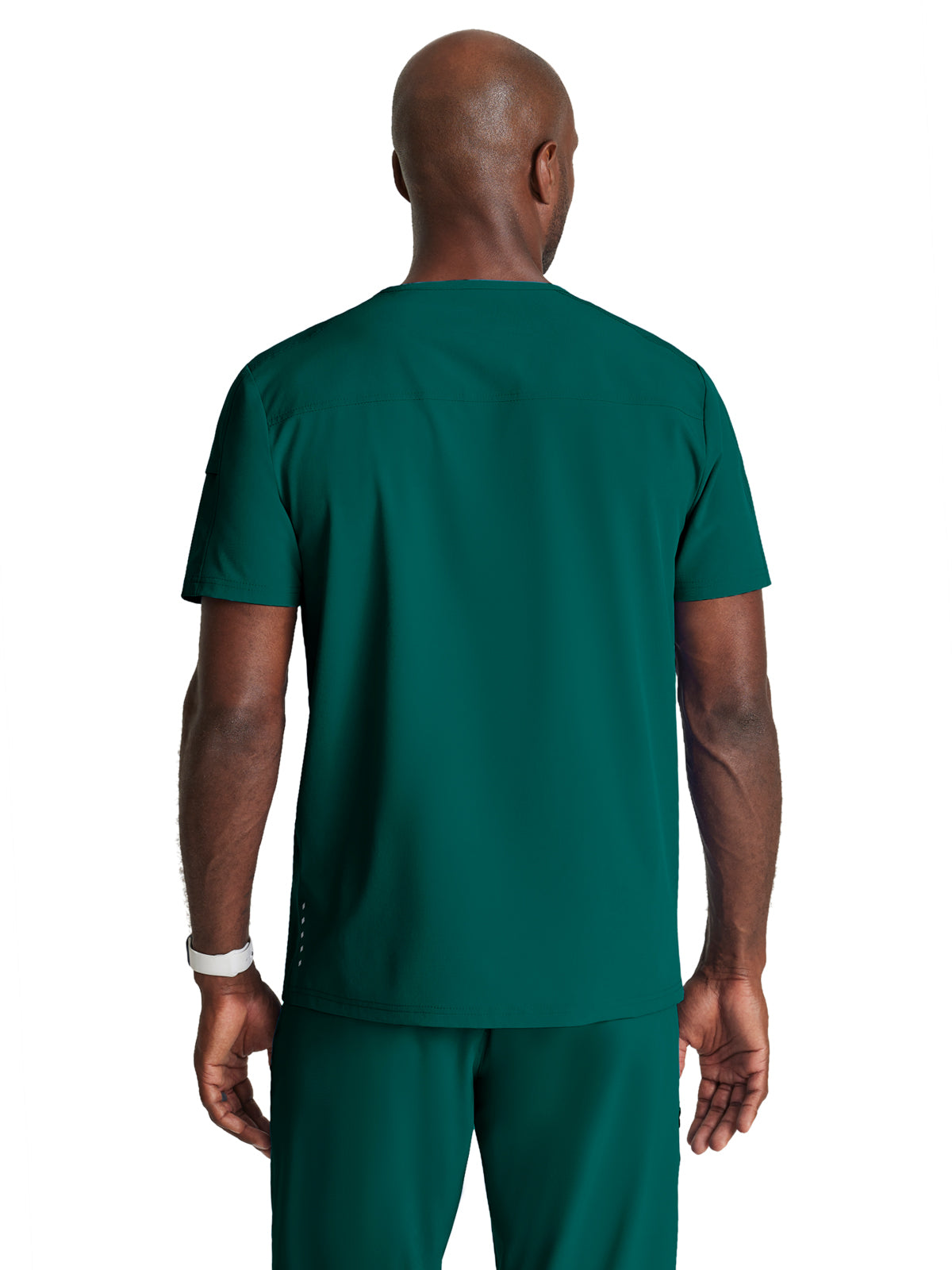 Men's Two-Pocket Ribbed V-Neck Velocity Scrub Top