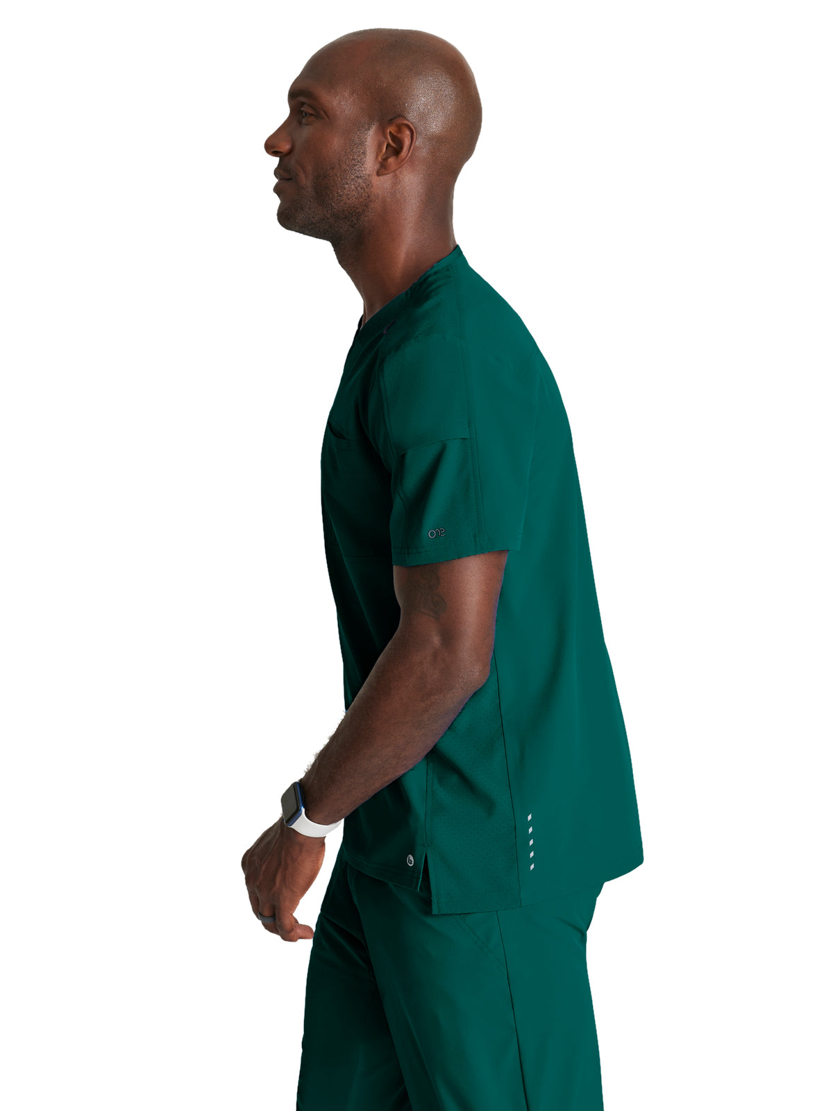 Men's Two-Pocket Ribbed V-Neck Velocity Scrub Top