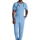 Men's Two-Pocket Ribbed V-Neck Velocity Scrub Top