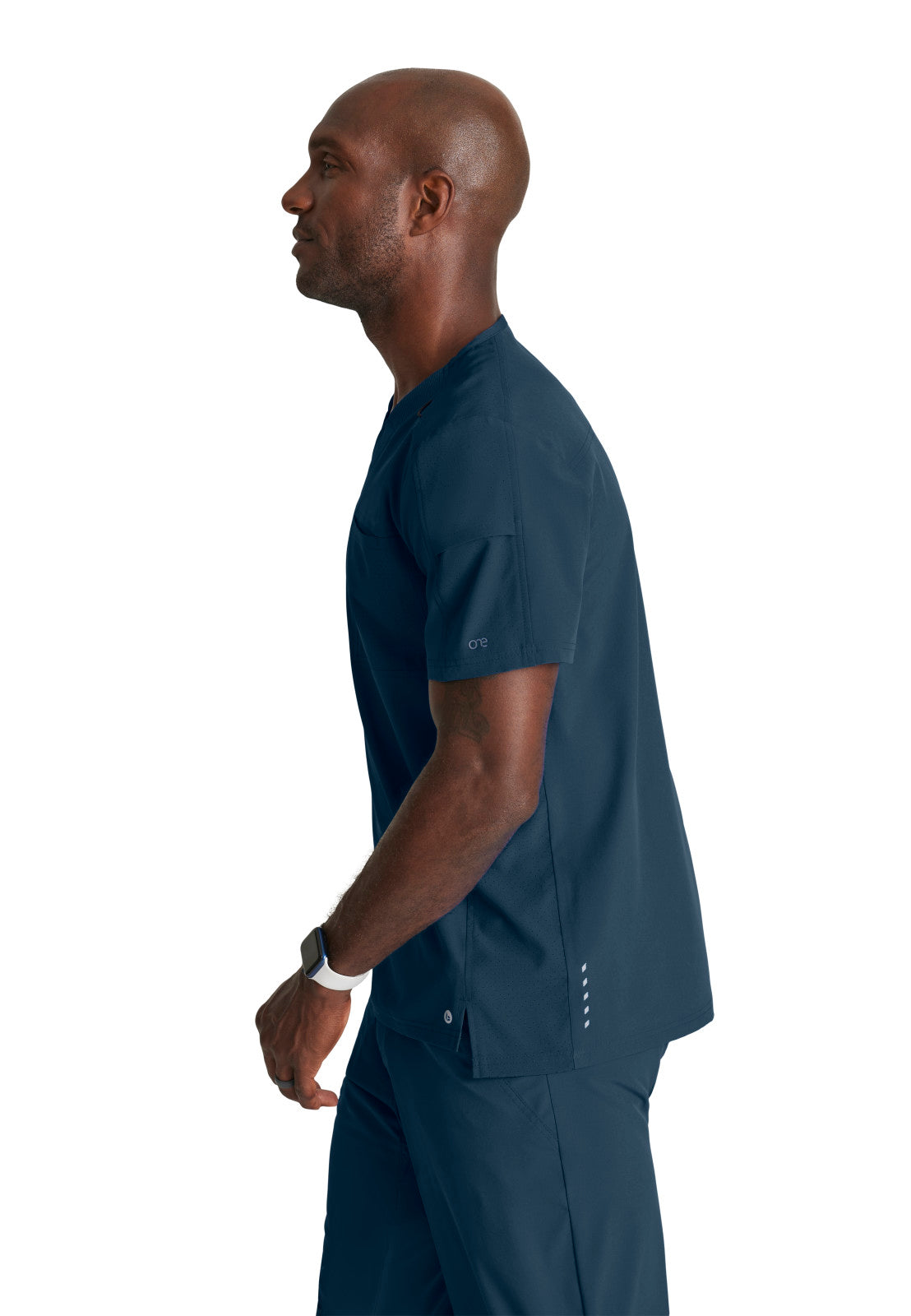 Men's Two-Pocket Ribbed V-Neck Velocity Scrub Top