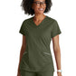 Women's Two-Pocket V-Neck Victory Scrub Top - BOT209 - Olive