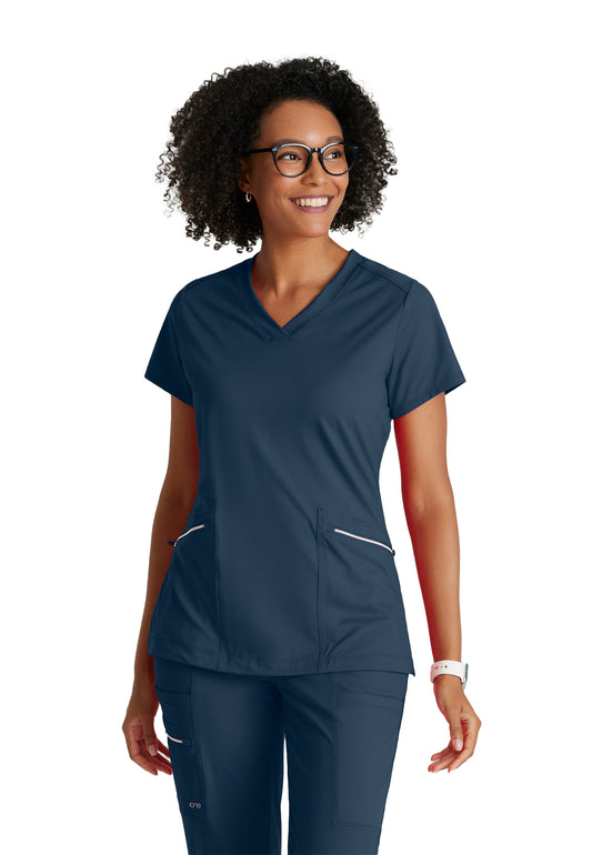 Women's 2 Pocket V-Neck Scrub Top