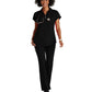 Women's 2 Pocket Zip Neck Dolman Scrub Top