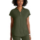 Women's Two-Pocket Zip-Neck Engage Scrub Top - BOT210 - Olive