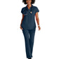 Women's 2 Pocket Zip Neck Dolman Scrub Top