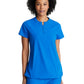 Women's Two-Pocket Banded Zip-Collar Flux Scrub Top - BOT216 - New Royal