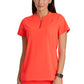 Women's 2 Pocket Banded Zip Collar Flux Scrub Top