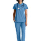 Women's 2 Pocket Banded Zip Collar Flux Scrub Top