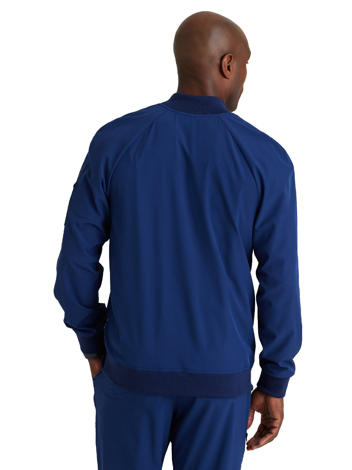 Men's 2-Way Front Zipper Scrub Jacket