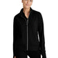 Women's Two-Pocket Arena Warm-Up Scrub Jacket - BOW896 - Black