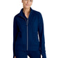 Women's Kangaroo Pocket Zip-Up Warm-Up Scrub Jacket