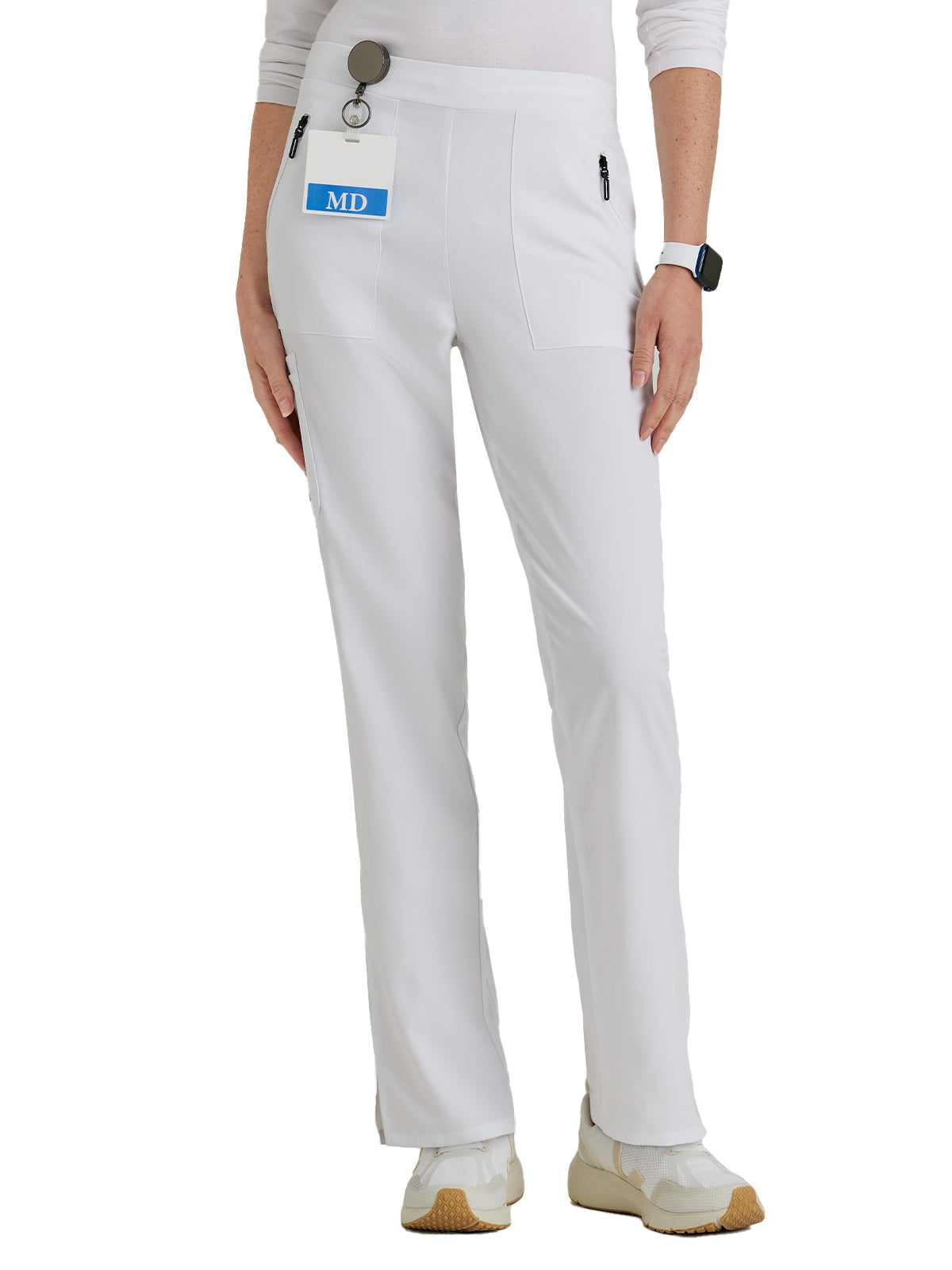 Women's Flat Front Waistband Scrub Pant