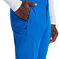 Men's 7 Pocket Button Slim Straight Scrub Pant