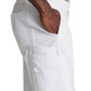 Men's 7 Pocket Button Slim Straight Scrub Pant