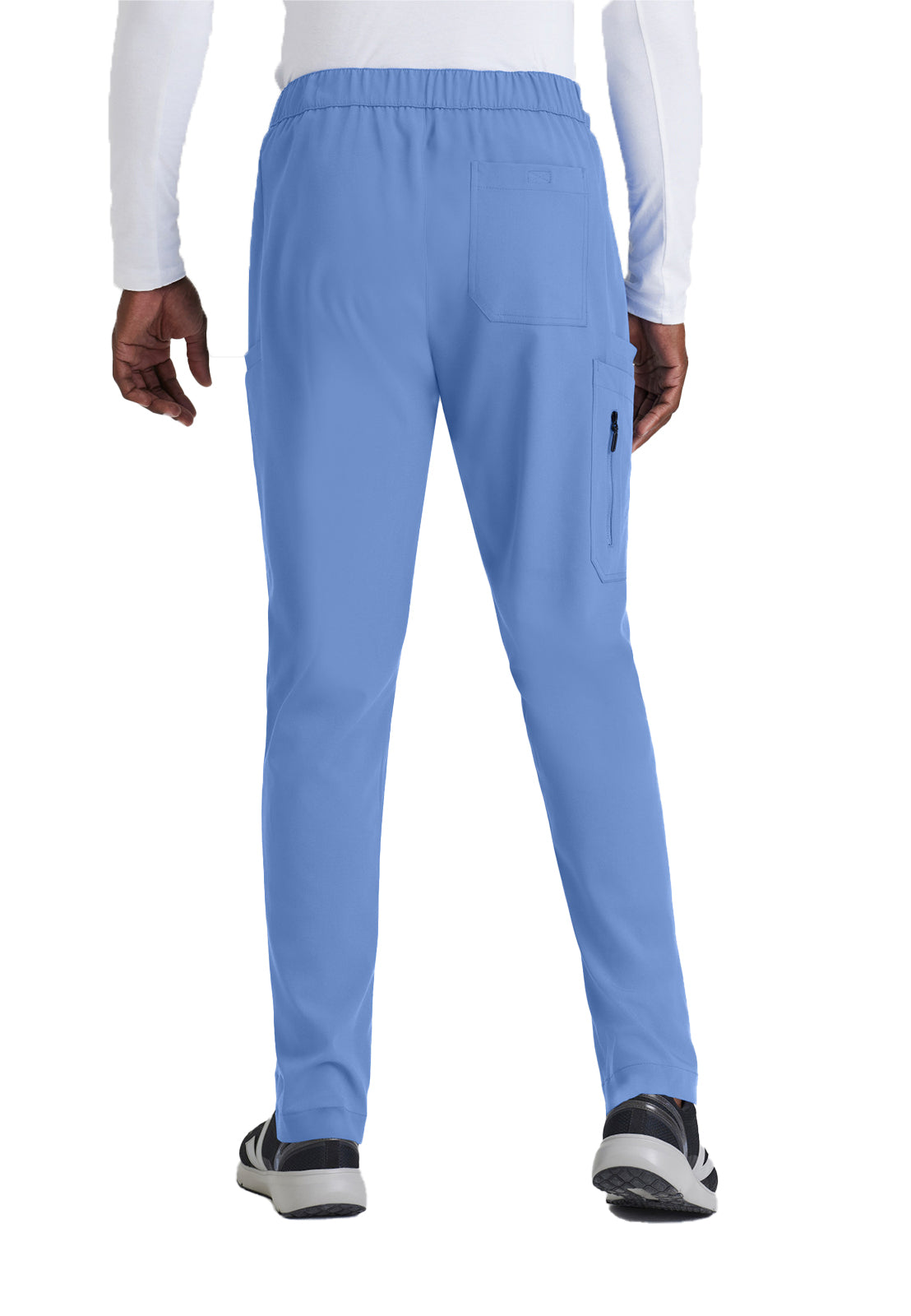 Men's 7 Pocket Button Slim Straight Scrub Pant