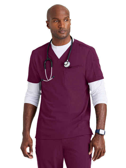 Men's Classic V-Neck Scrub Top