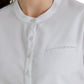 Women's Henley Style Scrub Top