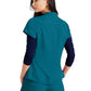 Women's Henley Style Scrub Top