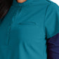 Women's Henley Style Scrub Top