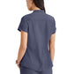 Women's Henley Style Scrub Top