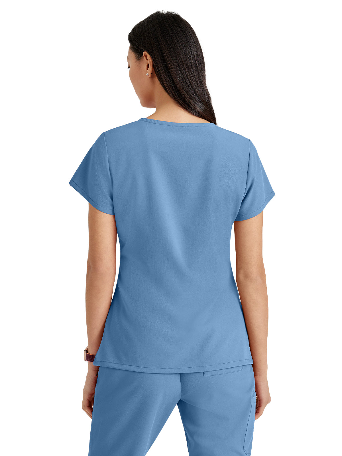 Women's Tool Strip Detail Scrub Top