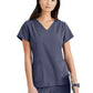 Women's Four-Pocket V-Neck Purpose Scrub Top - BUT167 - Steel