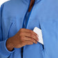 Men's Rib Trimmed Mock Neck Scrub Jacket