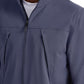 Men's Rib Trimmed Mock Neck Scrub Jacket