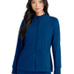 Women's Three-Pocket Zip-Up Team Warm-Up Scrub Jacket - BUW884 - Indigo (Navy)