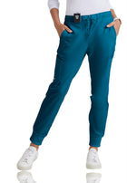 Women's Five-Pocket Mid-Rise Kira Jogger Scrub Pant - GRP534 - Bahama