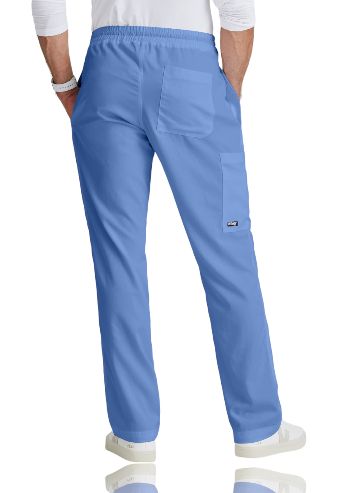 Men's Elastic Waistband With Contrast Drawcord Evan Scrub Pant