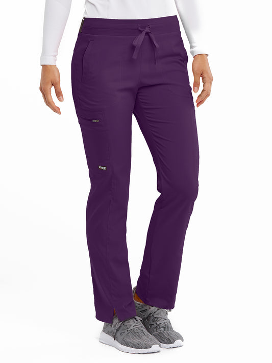 Women's Three-Pocket Kim Scrub Pant - GRSP500 - Eggplant