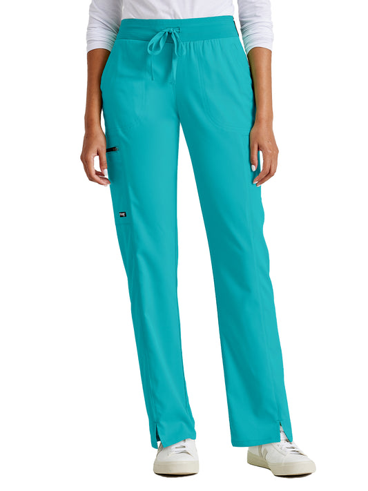 Women's Three-Pocket Kim Scrub Pant - GRSP500 - Teal