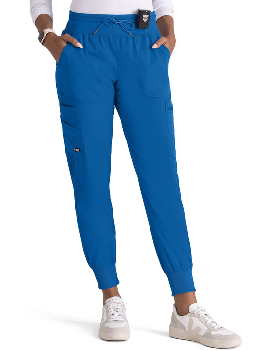 Women's Seven-Pocket Carly Jogger Scrub Pant - GRSP527 - New Royal