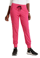 Women's Five-Pocket Eden Jogger Scrub Pant - GRSP537 - Vibrance Pink