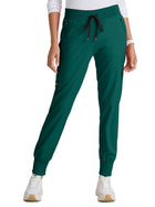 Women's Five-Pocket Eden Jogger Scrub Pant - GRSP537 - Hunter Green