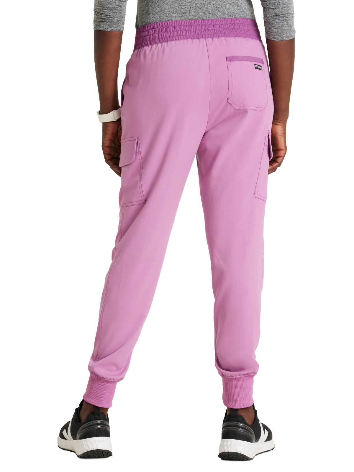 Women's Amelia 5-Pocket Two-Tone Mid-Rise Jogger Scrub Pant