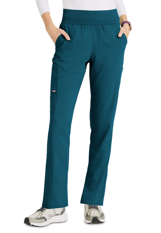 Women's Six-Pocket Cargo Knit Renee Scrub Pant - GRSP692 - Bahama