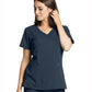 Women's Three-Pocket V-Neck Kim Scrub Top - GRST001 - Steel