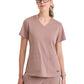 Women's Four-Pocket V-Neck Emma Scrub Top - GRST011 - Warm Mocha