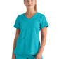 Women's Three-Pocket V-Neck Serena Scrub Top - GRST045 - Teal