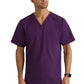 Men's Two-Pocket V-Neck Murphy Scrub Top - GRST079 - Eggplant