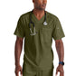 Men's Two-Pocket V-Neck Murphy Scrub Top - GRST079 - Olive