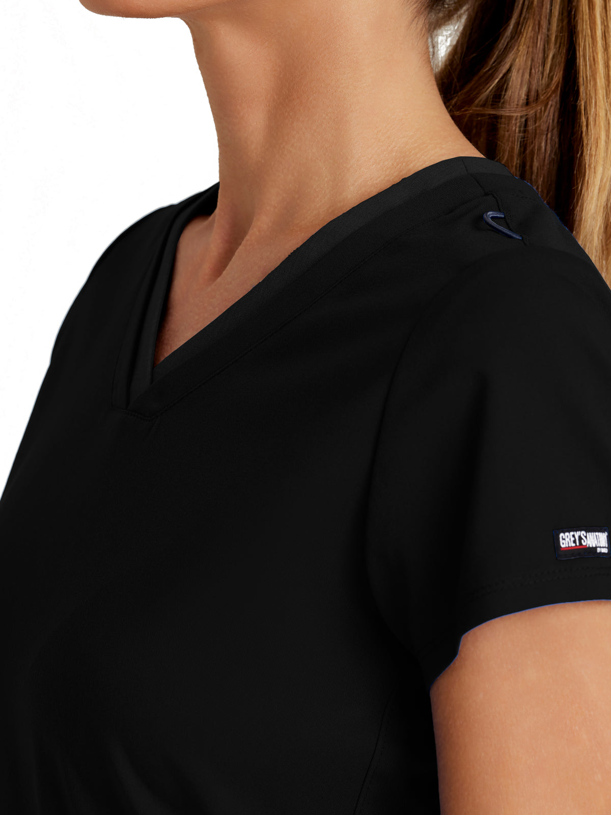 Women's Meredith 4-Pocket Two-Tone V-Neck Scrub Top